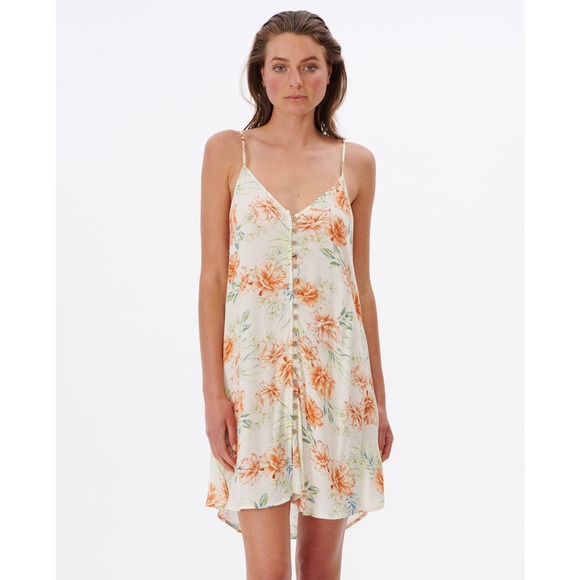 Rip Curl Other - Rip Curl Sol Seeker Beach Button Cover Up Dress - White Floral - X-Small - NWT